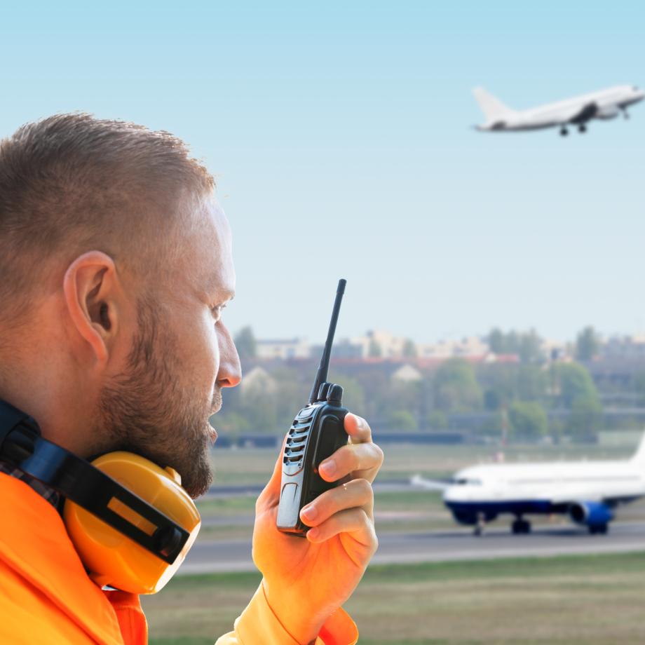 Aircraft Maintenance Staff And Airport Ground Crew